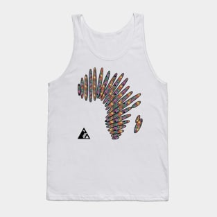 AFRICA WAX BUBBLE by AfreeKA -black Tank Top